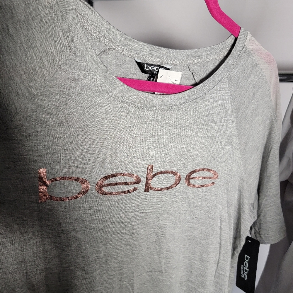 BEBE Brand New Tags on Bebe Sport SILVER / ROSE GOLD,  MEDIUM